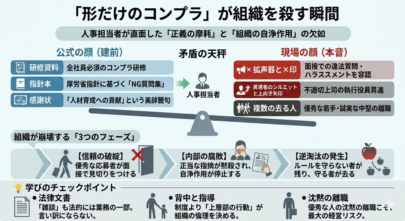 「形だけのコンプラ」が組織を殺す瞬間