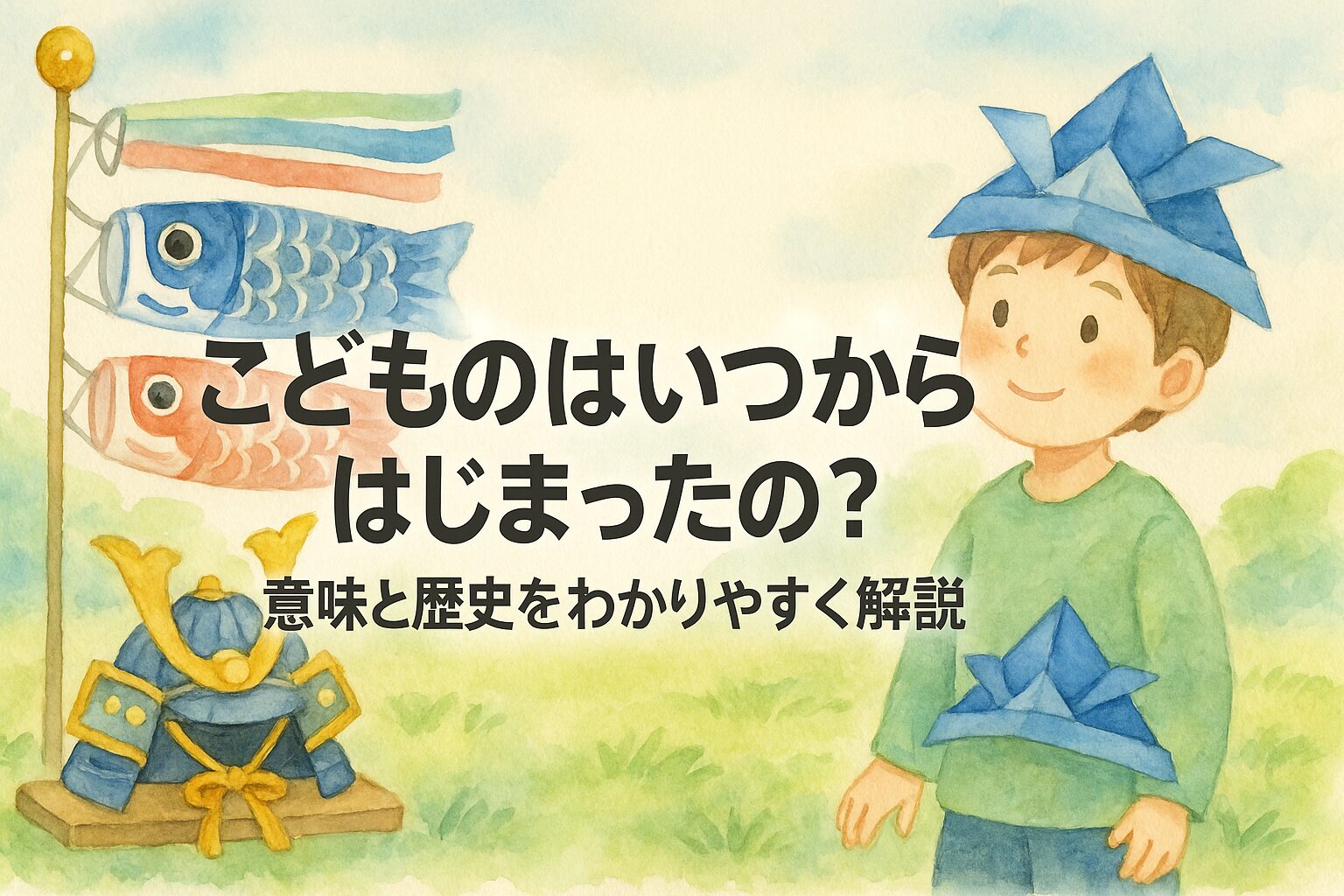 こどもの日はいつからはじまったの？意味と歴史をわかりやすく解説