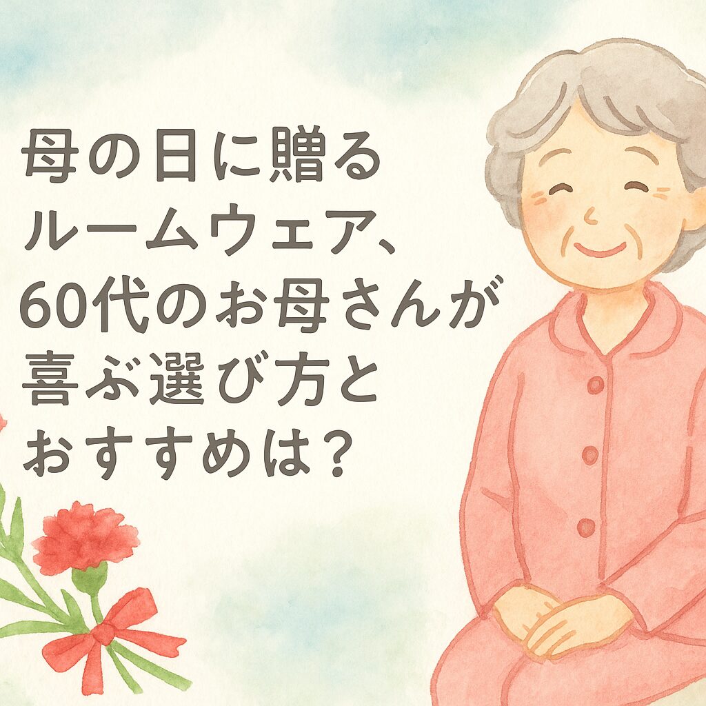 母の日に贈るルームウェア、60代のお母さんが喜ぶ選び方とおすすめは？