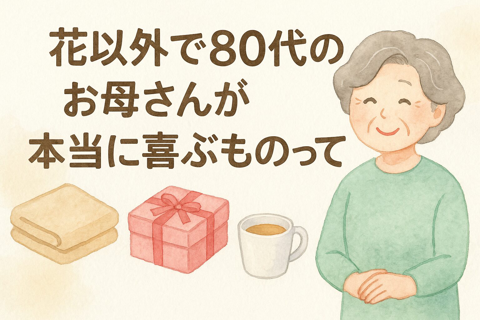 花以外で80代のお母さんが本当に喜ぶものって？
