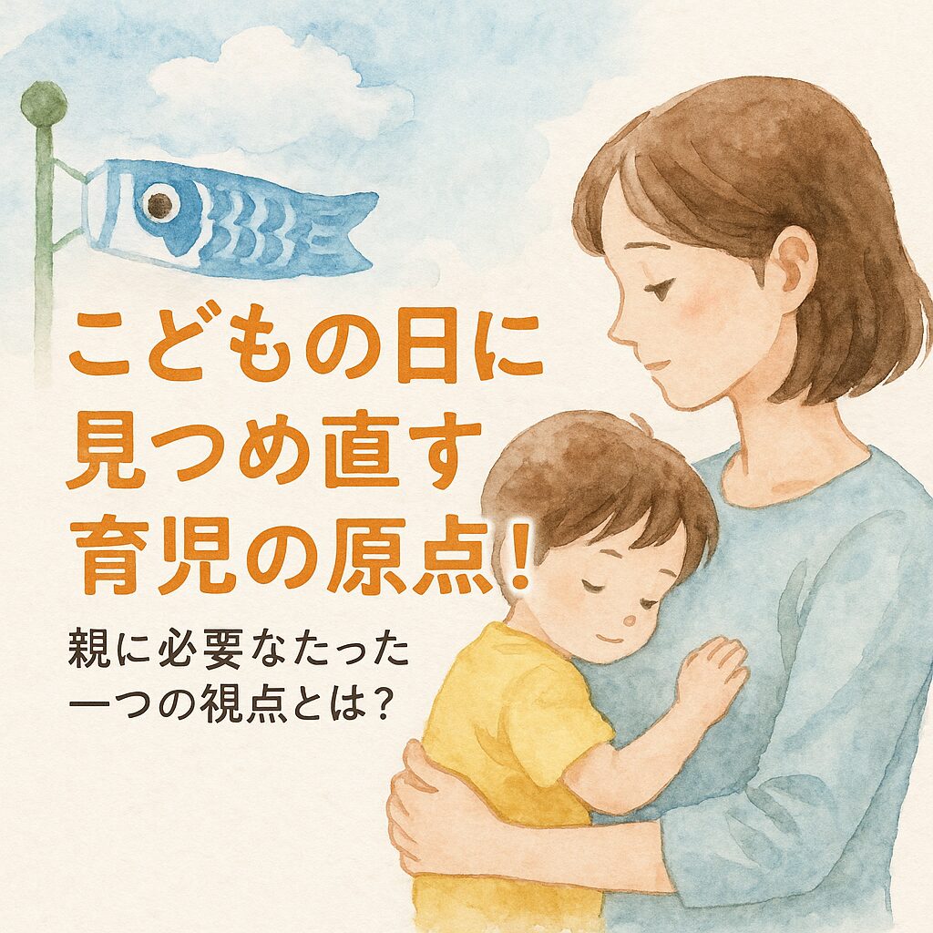 こどもの日に見つめ直す育児の原点！親に必要なたった一つの視点とは？