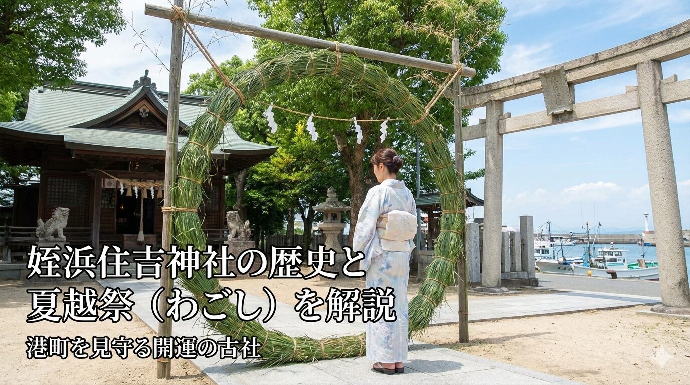 姪浜住吉神社の歴史と夏越祭（わごし）を解説｜港町を見守る開運の古社