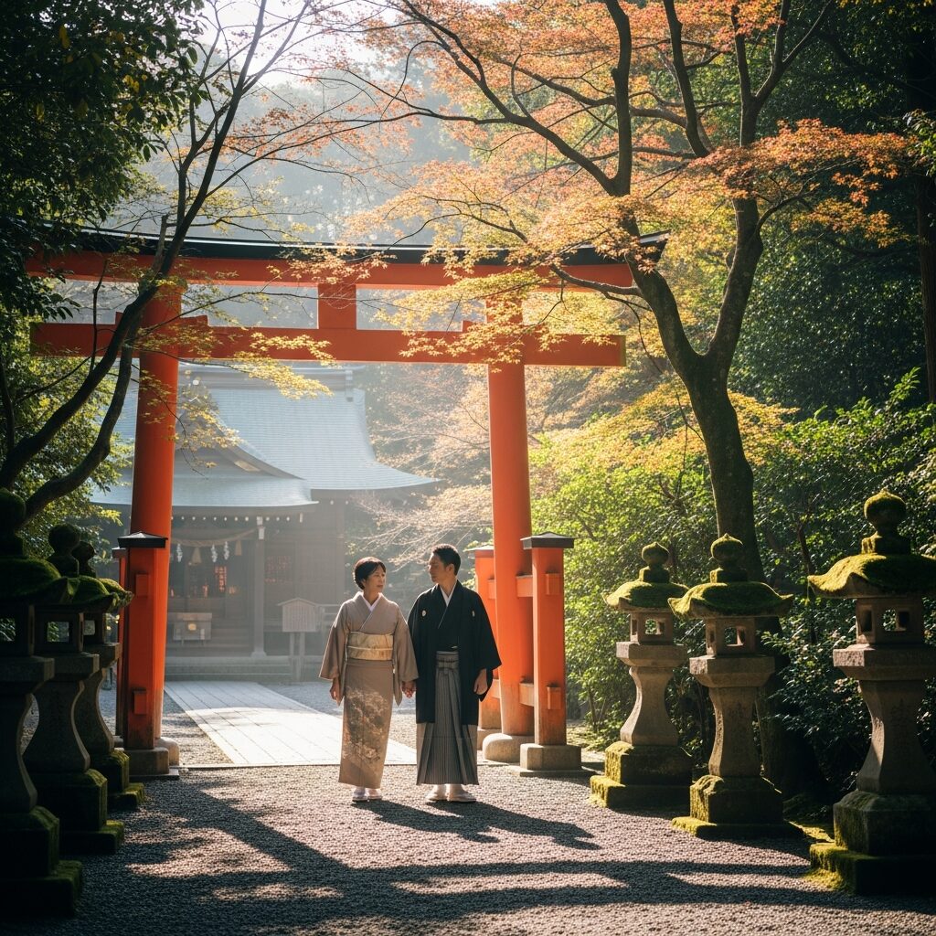 神社お参りの仕方と願い事の作法！40代夫婦が大切にする時間