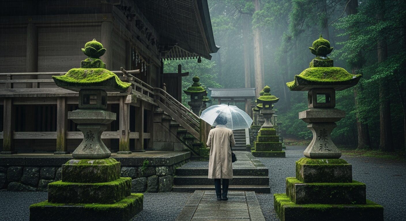 雨の日の神社は「浄化」の力。50代バツイチの私が感じる、雨天参拝の本当のご利益